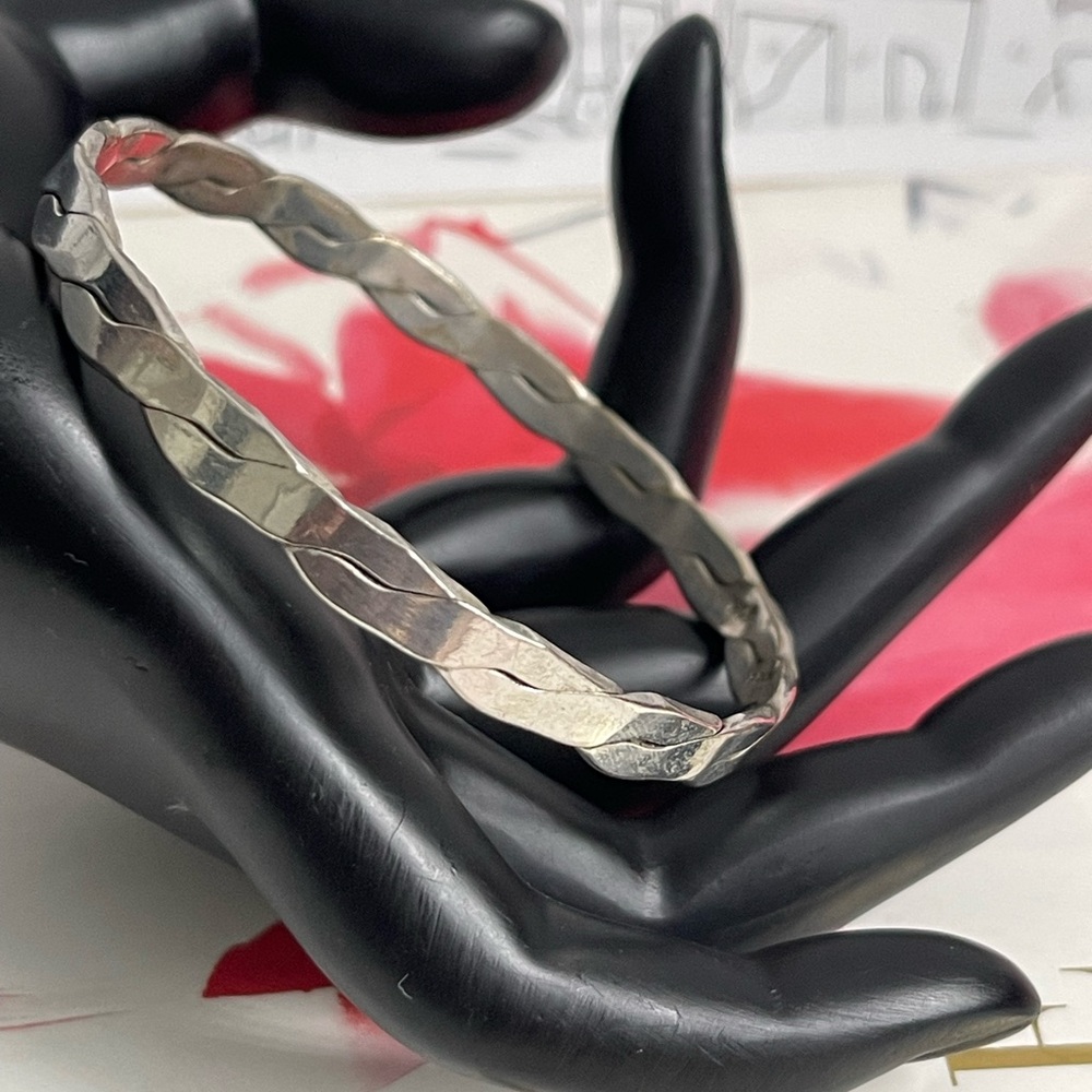 925 Taxco Woven Bangle Bracelet